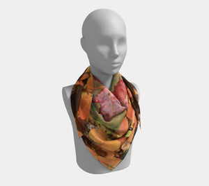 Square Scarves - Ealanta Art Wear - Painted Door on Main