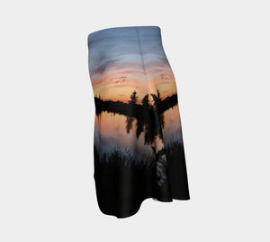 Wearable Art Flared Skirts - Painted Door on Main - 007 Ealanta Artwear + Ealanta Photography + Ladybug Blossoms by Ealanta