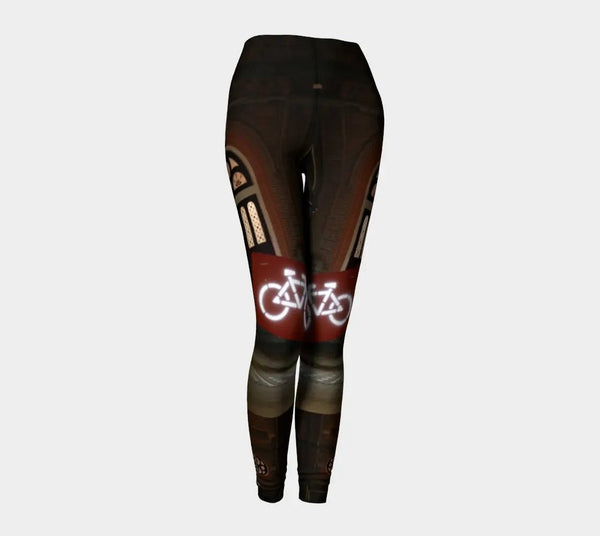 007 - 56 luxury Yoga Leggings (Medium) - Ealanta Art Wear - Painted Door on Main