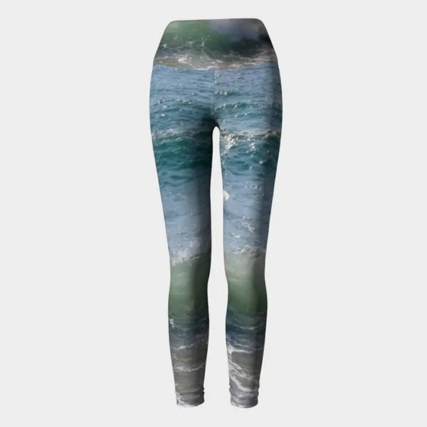 007 - 57 Yoga Leggings (Large) - Ealanta Art Wear - Painted Door on Main