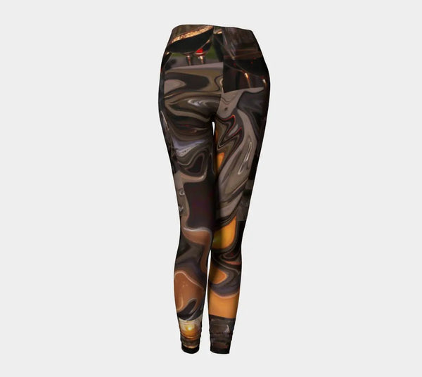 007 - 57 Yoga Leggings (Large) - Ealanta Art Wear - Painted Door on Main