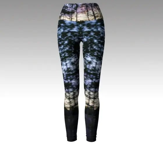 007 - 57 Yoga Leggings (Large) - Ealanta Art Wear - Painted Door on Main