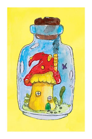 Whimsical Watercolour Greeting Cards - Painted Door on Main - 032 Sweet Bean Art