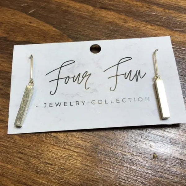 058 - 02 Sterling Silver Earrings - Four Fun Jewelry - Painted Door on Main