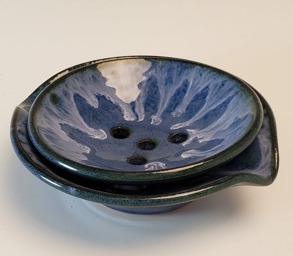 075 - 10 Soap Dishes - Elizabeth's Clay Vision - Painted Door on Main