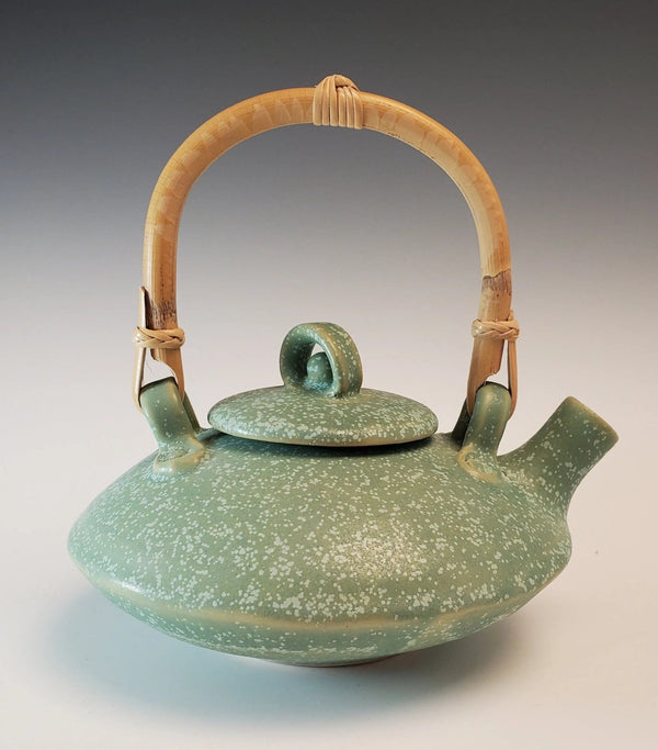 075 - 16 Tea Pots - Elizabeth's Clay Vision - Painted Door on Main