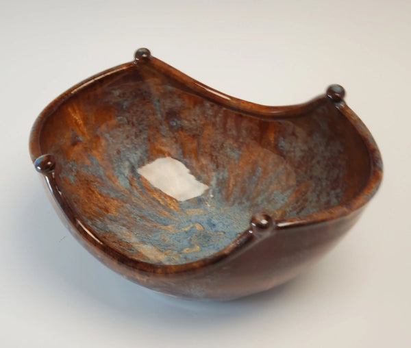 075 - 26 Bread/Fruit Bowl - Elizabeth's Clay Vision - Painted Door on Main