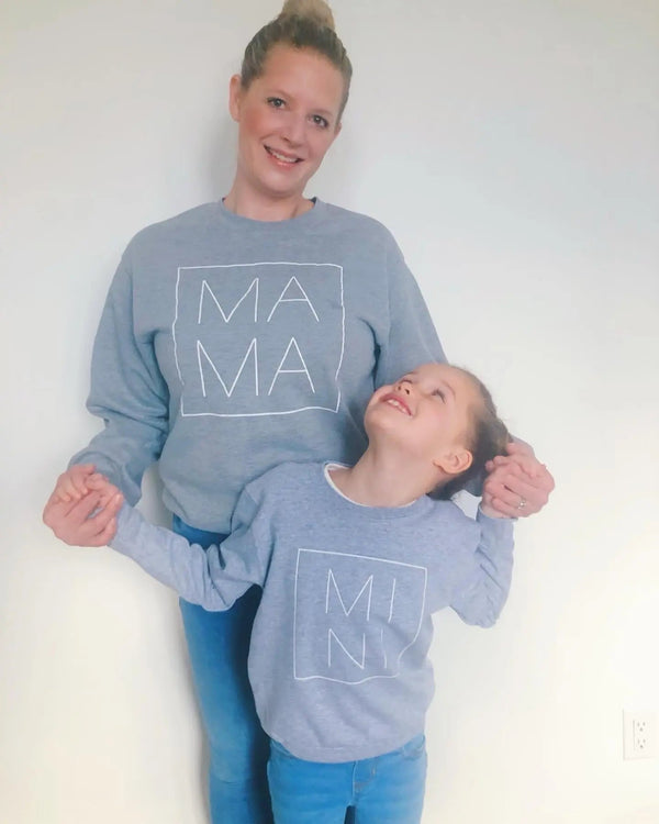 082 - 03 'MINI' Infant & Toddler Crewneck - Thumbprint Designs - Painted Door on Main