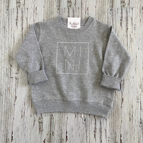 082 - 03 'MINI' Infant & Toddler Crewneck - Thumbprint Designs - Painted Door on Main