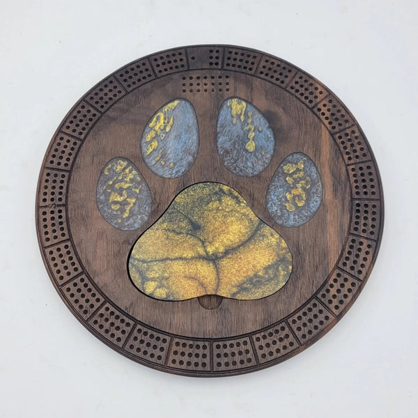 092 - 10 Paw Cribbage Boards - Two Guys With Wood YEG - Painted Door on Main