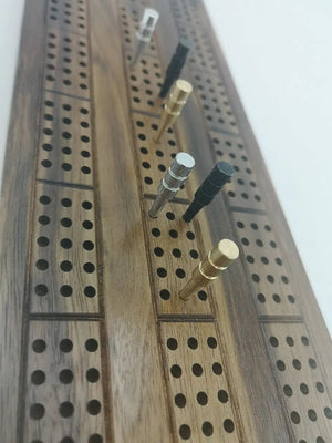 092 - 11 Walnut Cribbage Boards - Two Guys With Wood - Painted Door on Main