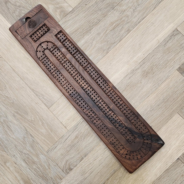 092 - 11 Walnut Cribbage Boards - Two Guys With Wood - Painted Door on Main