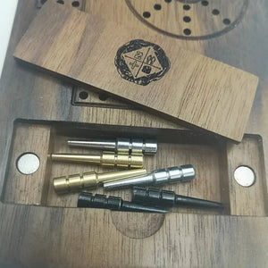 092 - 11 Walnut Cribbage Boards - Two Guys With Wood - Painted Door on Main