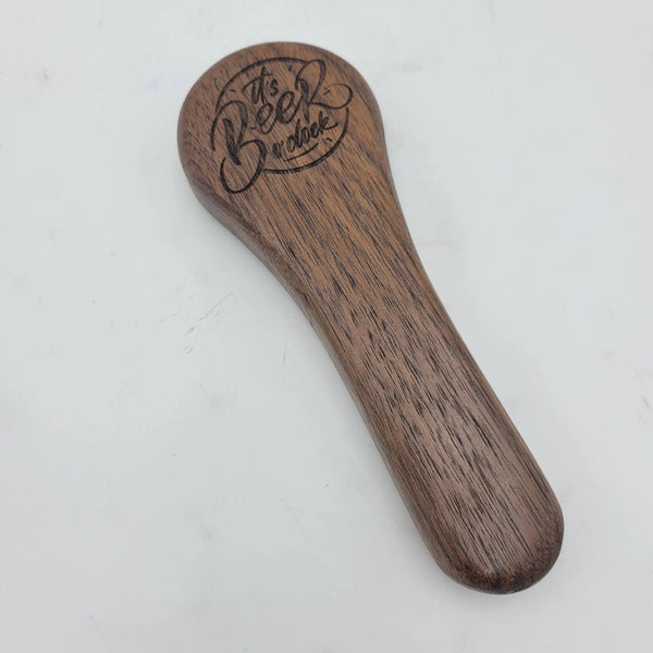 092 - 21 Beer o'clock Bottle Opener - Two Guys With Wood YEG - Painted Door on Main