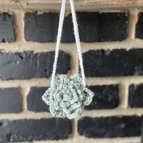 096 - 07 Car Mirror Charms - Willing Hands Crochet - Painted Door on Main