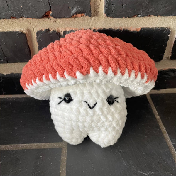 096 - 10 Pop Up Mushrooms - Willing Hands Crochet - Painted Door on Main