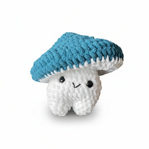 096 - 10 Pop Up Mushrooms - Willing Hands Crochet - Painted Door on Main