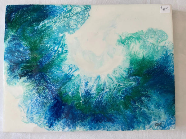 104 - 11 Acrylic Wave Original Art - Cre8tive.One - Painted Door on Main