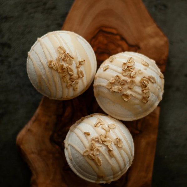 106 - 03 Luxury Oat Bath Bombs - Oatmel Bath & Body - Painted Door on Main