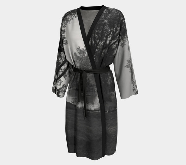 007-42 Kimono Long Robe Style - Ealanta Art Wear freeshipping - Painted Door on Main Gift & Gallery