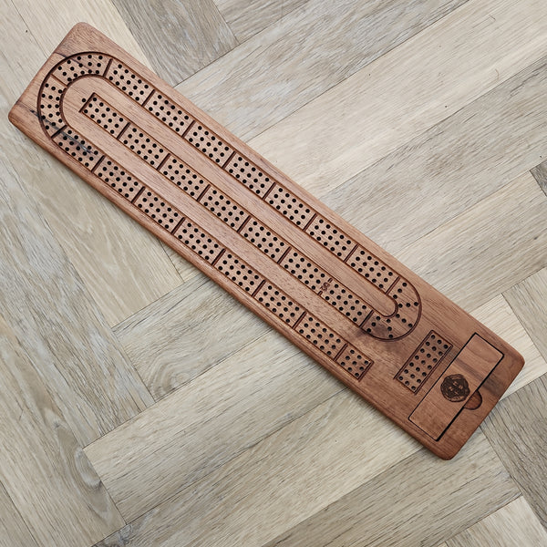 092-11 Walnut Cribbage Boards - Two Guys With Wood