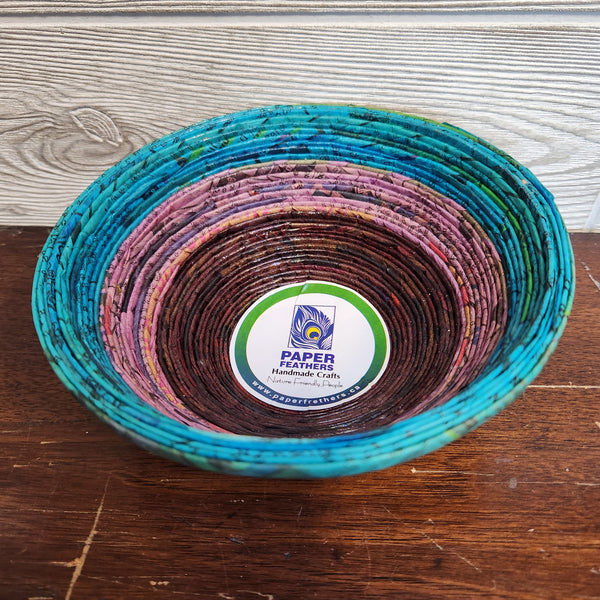 103-02 Recycled Newspaper Bowls (Small) - Paper Feathers