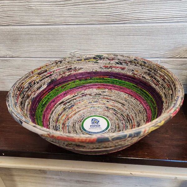 103-01 Recycled Newspaper Bowls (Large) - Paper Feathers