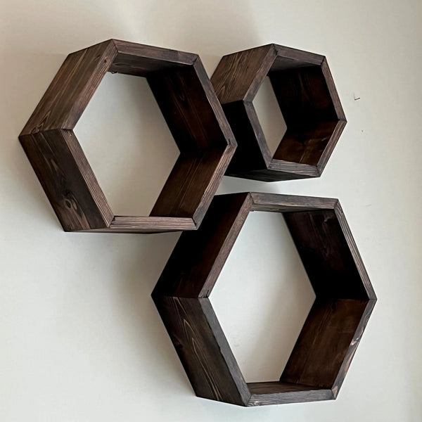 820 - 06 Nesting Hexagon Sets (5.5") - Larcher Woods & Crafts - Painted Door on Main