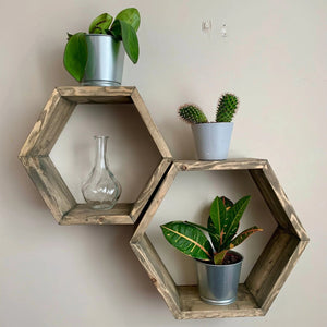 820 - 06 Nesting Hexagon Sets (5.5") - Larcher Woods & Crafts - Painted Door on Main