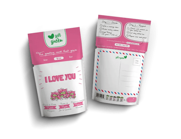 825 - 02 I Love You Card - Gift a Green - Painted Door on Main
