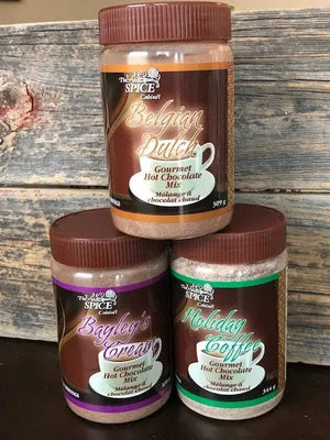831 - 02 Gourmet Hot Chocolate Jars - The Spice Cabinet Traditions - Painted Door on Main