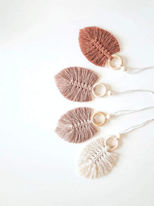 844 - 01 Macrame Car Charm/Diffuser - Caught In a Knot Co. - Painted Door on Main