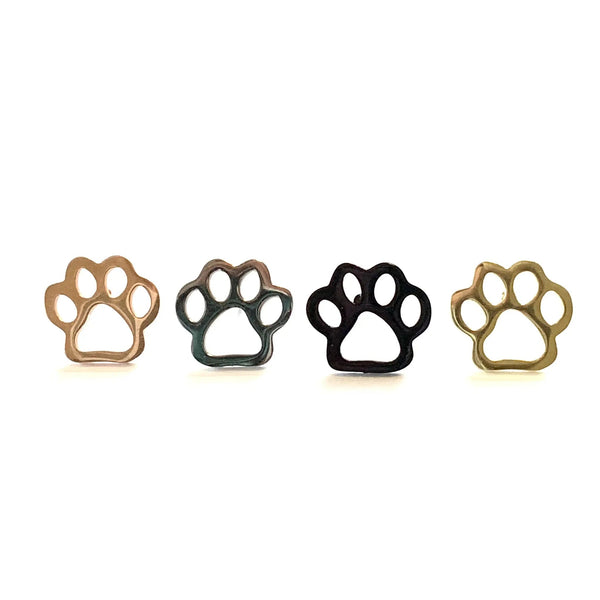 846 - 04 Paw Earrings - Royce and Oak - Painted Door on Main