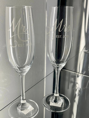 856 - 10 Tall Glassware - Behind the Door Creations - Painted Door on Main