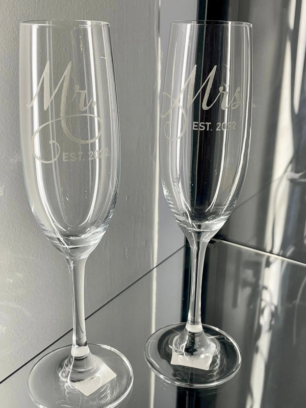 856 - 10 Tall Glassware - Behind the Door Creations - Painted Door on Main