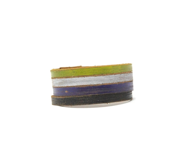 857 - 12 Pride Flag Cuffs - Fearless hART - Painted Door on Main