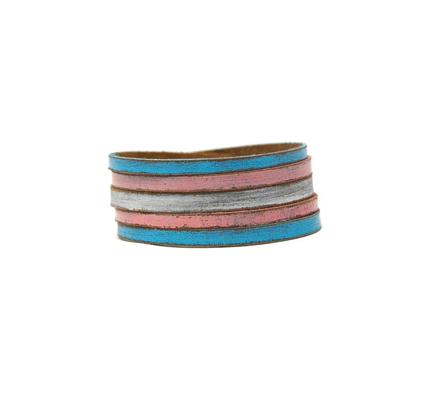 857 - 12 Pride Flag Cuffs - Fearless hART - Painted Door on Main