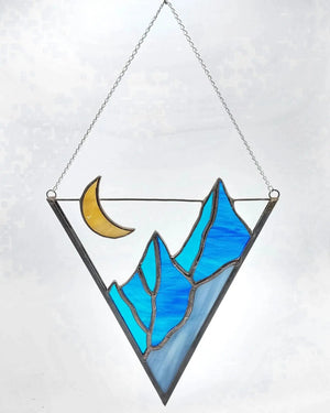 876 - 12 Diamond Mountains - A Touch Of Glass - Painted Door on Main