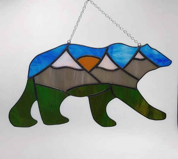 876 - 14 Bear Mountain - A Touch Of Glass - Painted Door on Main