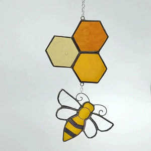 876 - 17 Bee & Honeycomb - A Touch Of Glass - Painted Door on Main