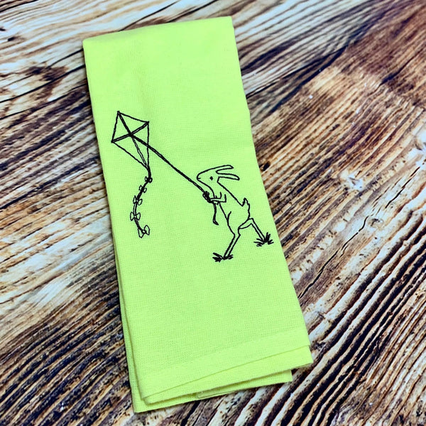 877 - 02 Embroidered Dish Towels - Leslie's Stitchery - Painted Door on Main
