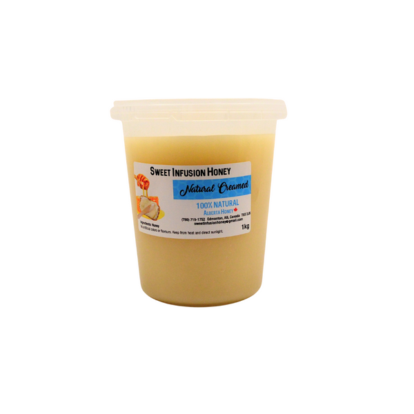 804-02 Natural Creamed Honey - Sweet Infusion Honey freeshipping - Painted Door on Main Gift & Gallery