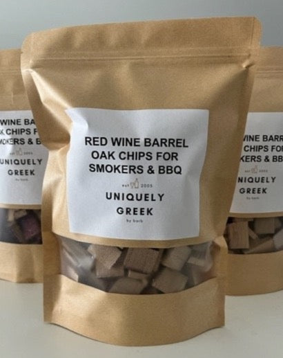 102-08 Smoker Oak Chips - Uniquely Greek by Barb