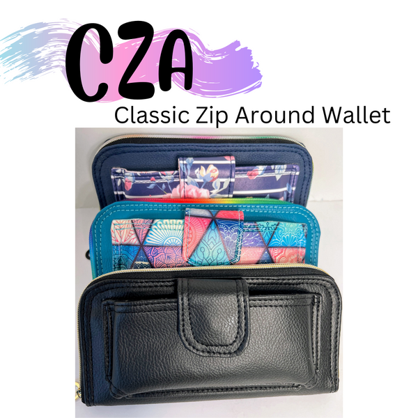 042-25 Classic Zip Around Wallet - Sheila's Satchels