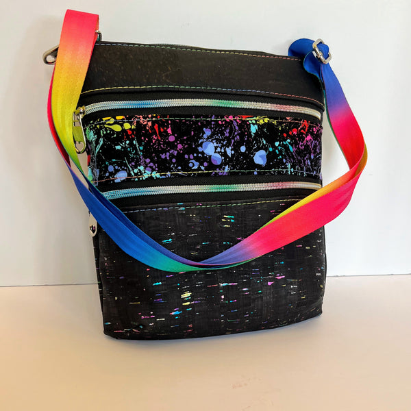 042-34 Triple Zip Bag - Sheila's Satchels