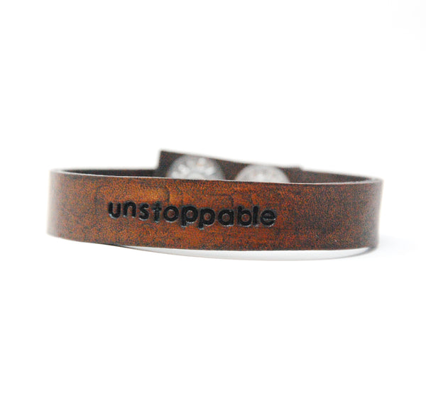 002-03 Stamped Leather Bracelets - Fearless hART