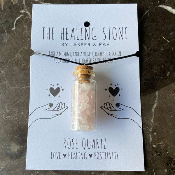 032-92 The Healing Stone Necklace - Jasper & Rae - Painted Door on Main