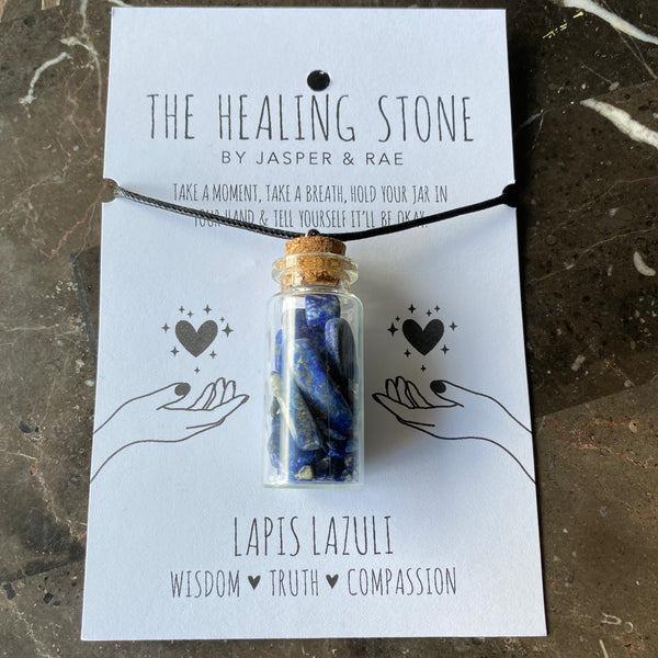 032-92 The Healing Stone Necklace - Jasper & Rae - Painted Door on Main