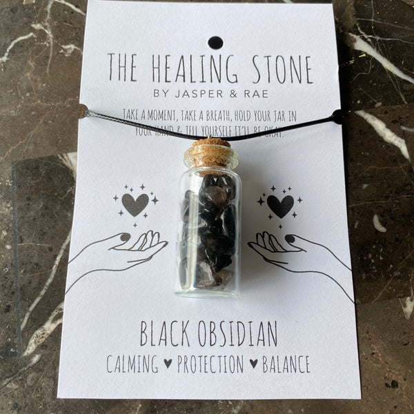 032-92 The Healing Stone Necklace - Jasper & Rae - Painted Door on Main
