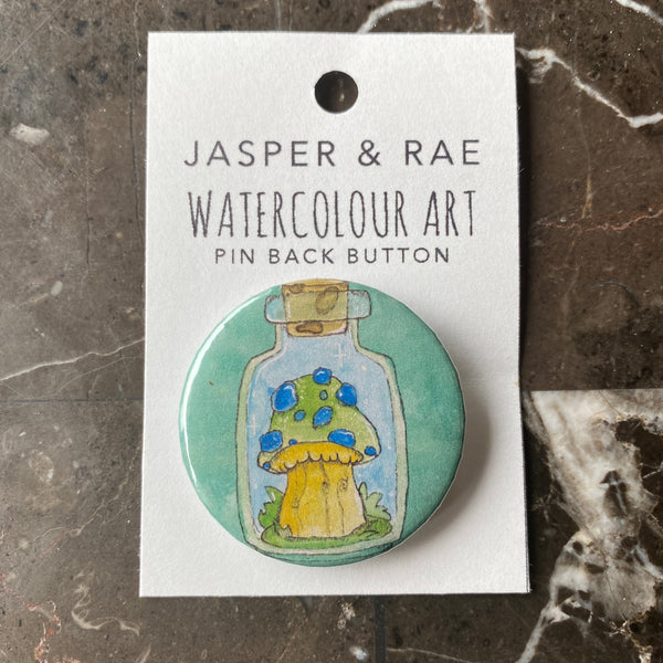 032-94 Watercolour Pin Back Buttons - Jasper & Rae